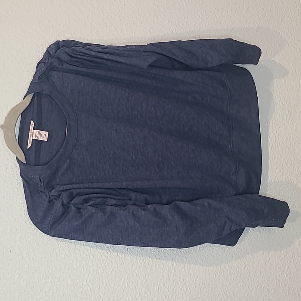 Victoria's Secret pullover light sweater shirt small navy blue